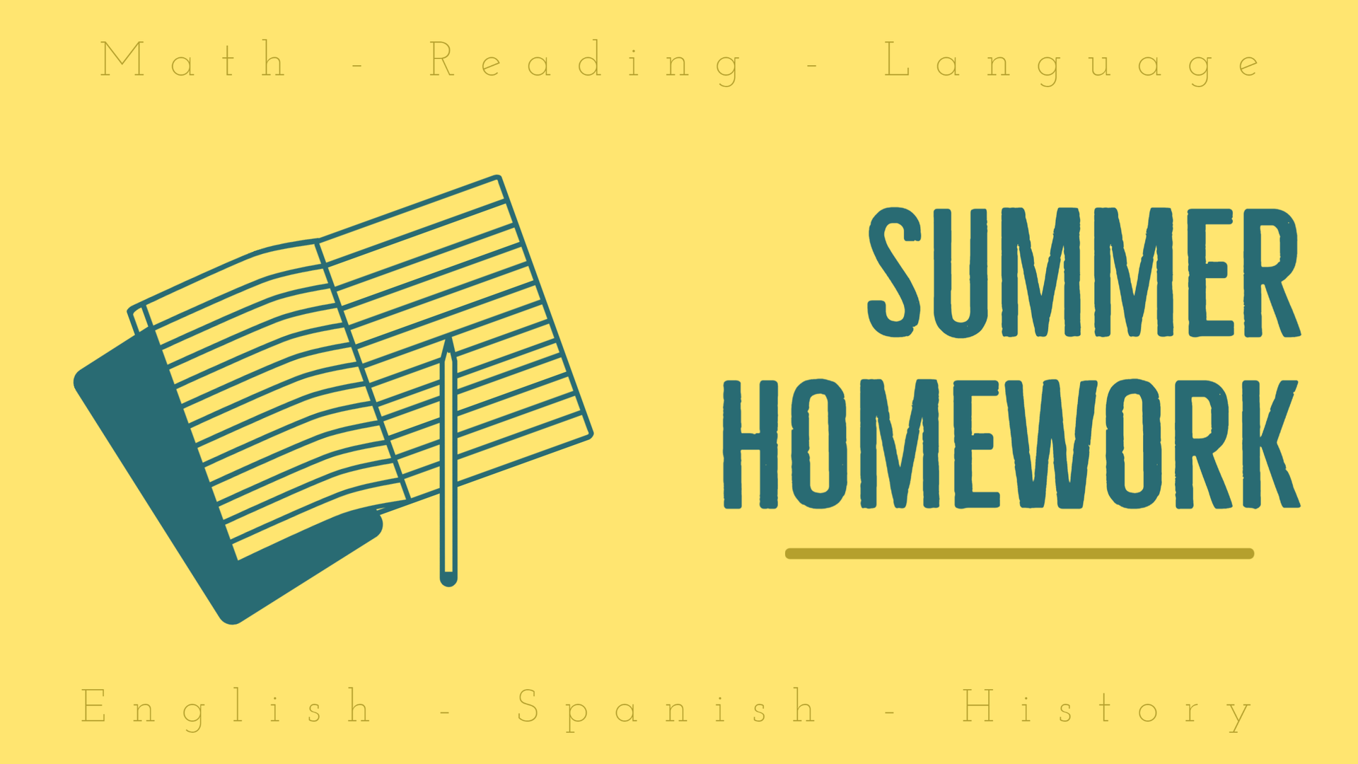 Summer homework assignments keep students engaged over the summer holidays. These homework